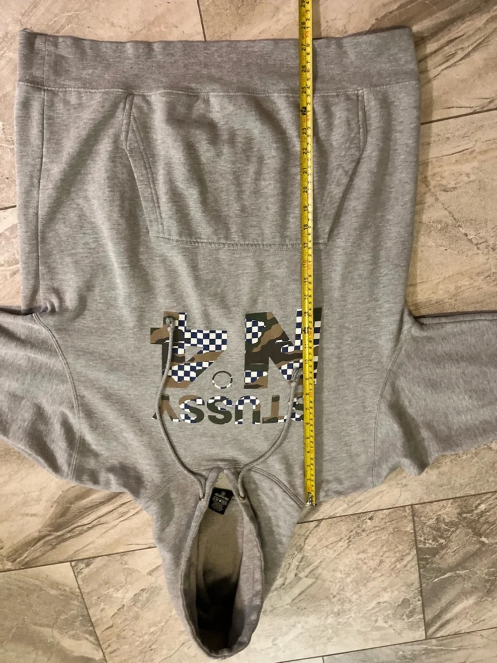 2000s Stussy Hoodie with Camo & Blue Graphic - Picture 12 of 16
